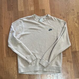 Nike Men's Tan crew Sweatshirt